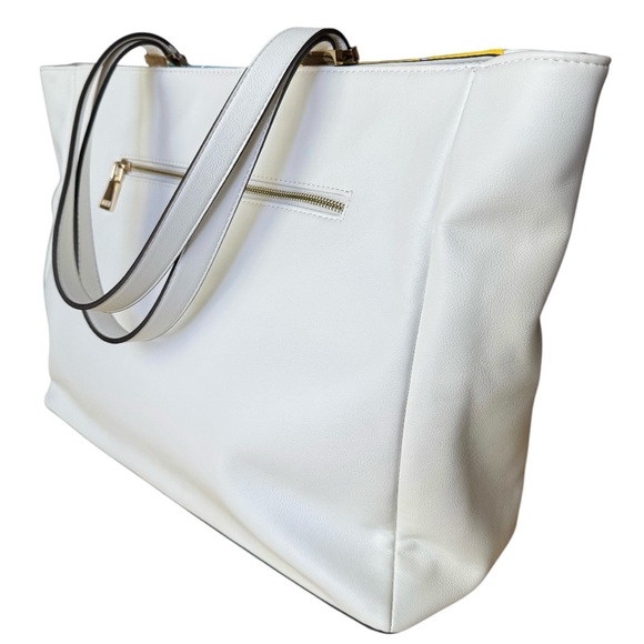 INC International Concepts Michaella Faux Leather Colorblock Tote Bag - Picture 8 of 10